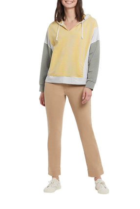 Tribal Long Sleeve Hooded Top Croissant