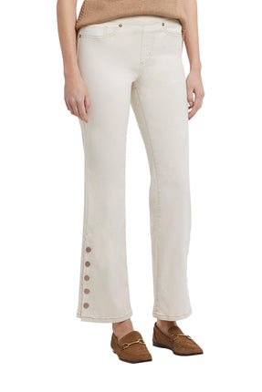 Tribal Audrey Flare Pull On Pant Ecru
