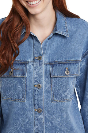 Tribal Girlfriend Denim Jacket Lee Blue