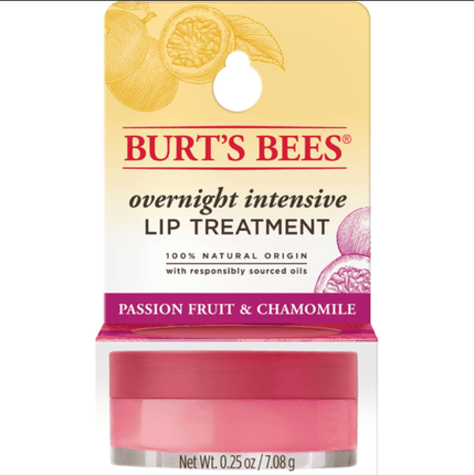 Burt's Bees Overnight Lip Treatment Passsion Fruit & Chamomile 7.08G