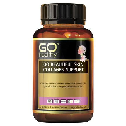 Go Healthy Beautiful Skin Collagen Support Capsules 60