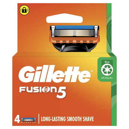 Gillette Fusion Manual Razor Blades 4 Pack - OhYouLuckyDuck.com.au
