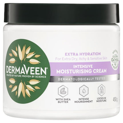 Dermaveen Extra Hydration Intense Moisturising Cream 450G - OhYouLuckyDuck.com.au