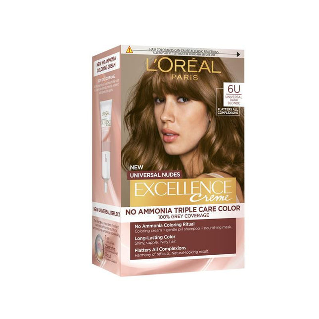 Loreal Excellence Crème Nude 6U Universal Dark Blonde