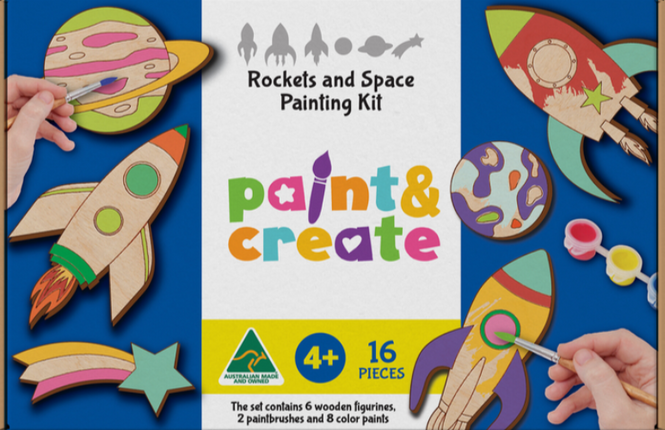 Artico Paint & Create Kit Rockets & Space