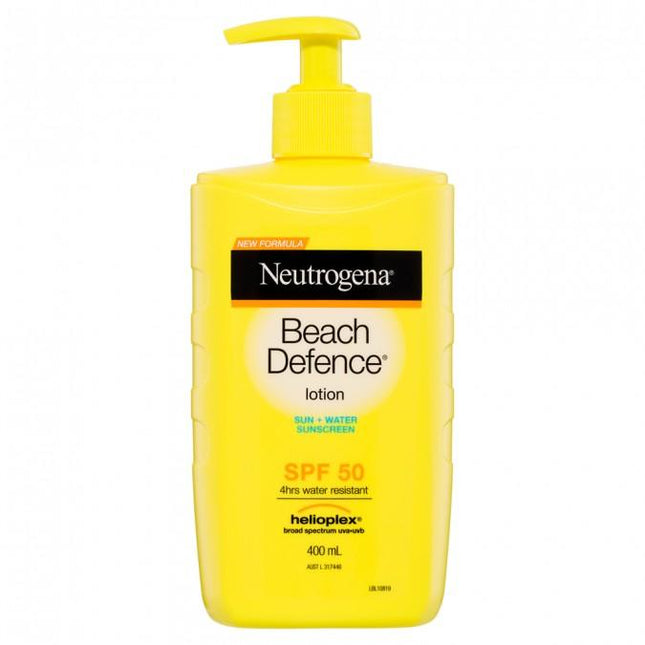 Neutrogena Beach Defence Sunscreen Lotion SPF 50 400ml - OhYouLuckyDuck.com.au