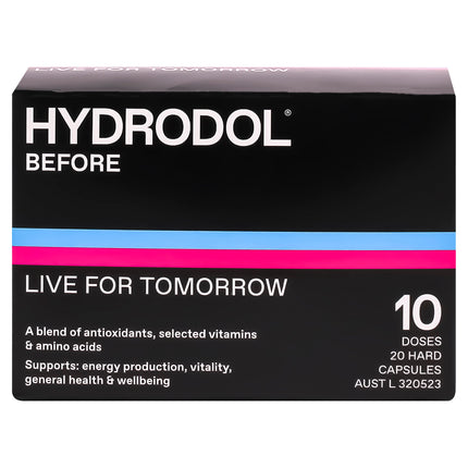 Hydrodol Before 10 Doses Capsules 20