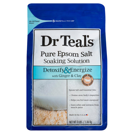 Dr Teals Epsom Salt Ginger & Clay 1.36Kg