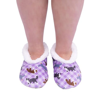 Splosh Snuggups Women'S Slippers Printed Pets Border Collie Medium