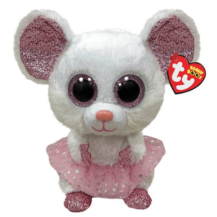 Ty Beanie Boos Nina White Ballerina Mouse
