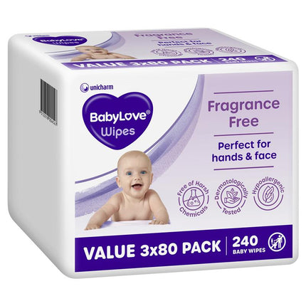 Babylove Baby Everyday Wipes 240