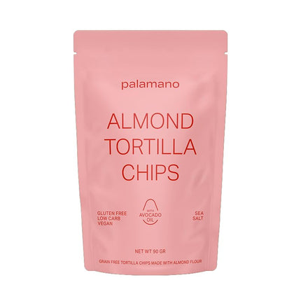 Palamano Almond Flour Tortilla Chips with Sea Salt 90G