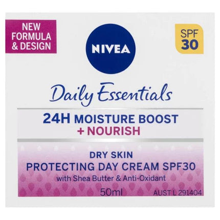 Nivea Daily Essentials Spf30+ Nourish Moisturising Day Cream 50ml - OhYouLuckyDuck.com.au
