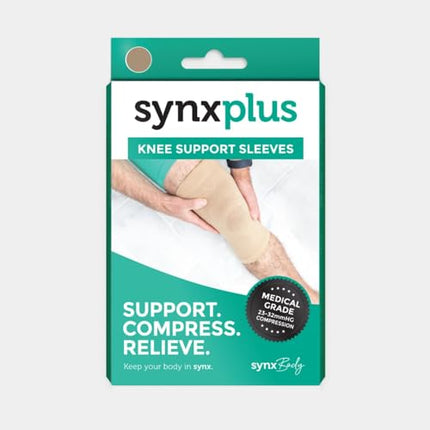 Synxplus Knee Support Sleeve for Compression and Injury Protection Medium