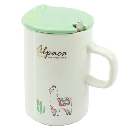 Curtis and Wade Novelty Mug with Alpaca in Saddlecloth