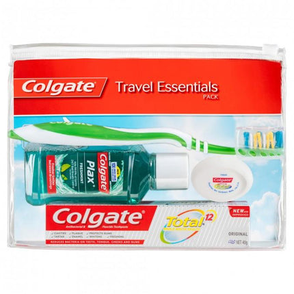 Colgate Travel Essentials Kit Travel Pack - OhYouLuckyDuck.com.au