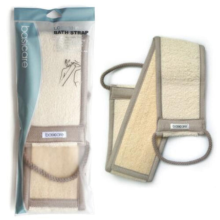 Basicare Back Strap Loofah/Towelling Exfoliating Shower Skin Care Body Scrub - OhYouLuckyDuck.com.au