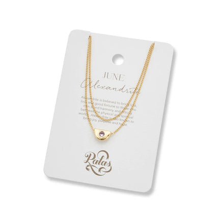 Palas Jewellery June Alexandrite Birthstone Necklace