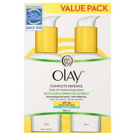 Olay Complete Lotion Sen Uv Twin Pack 75mL