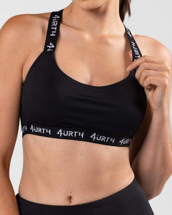 Premium Activewear - Maia Sports Bra - Black - OhYouLuckyDuck.com.au
