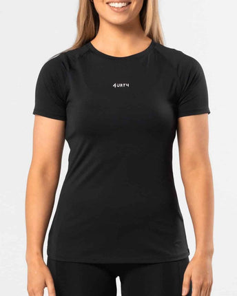 Premium Activewear - Signature Tee – Black - OhYouLuckyDuck.com.au