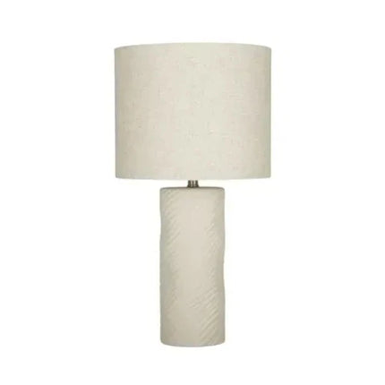 Amalfi Tide Ceramic Table Lamp with Linen Shade 50CM
