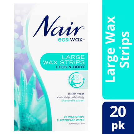 Nair Easiwax Large Wax Strips 20 Pack