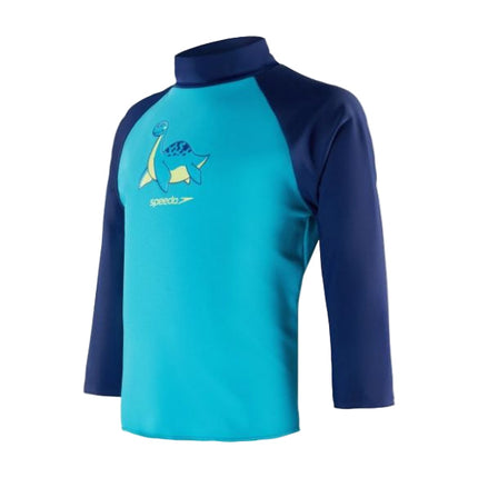 Speedo Long Sleeve Printed Rash Top Size 4