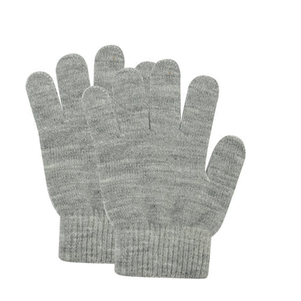Foote Street Knitted Gloves for Children Light Grey Small Medium