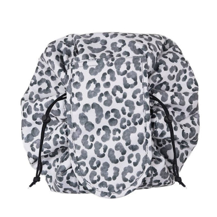Wicked Sista Drawstring Make Up Bag Watercolour Leopard