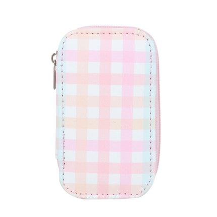 Wicked Sista Zipper Manicure Set Pastel Gingham