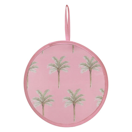 Wicked Sista Foldable Hand Fan with Island Palm Design