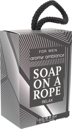 Arome Ambiance Therapy Man Relax Soap on a Rope with Sandalwood and Cypress 200G