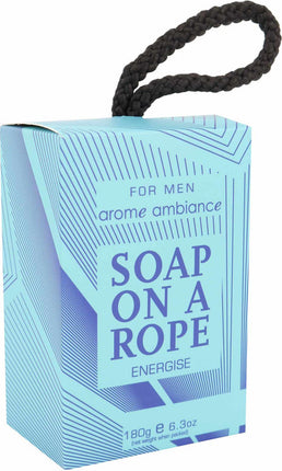 Arome Ambiance Mens Soap On A Rope 180G Energise