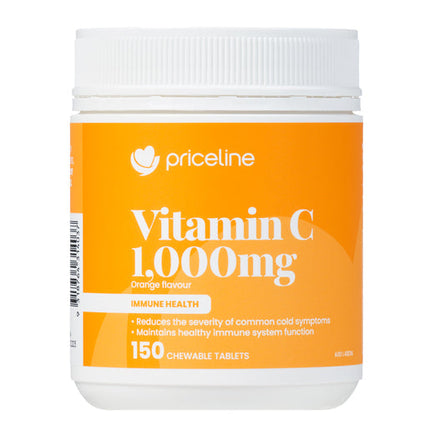Priceline Vitamin C 1000mg Chewable Tablets 150 Count