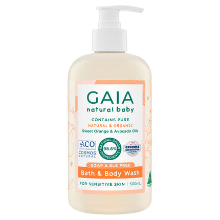 GAIA Natural Baby Bath and Body Wash 500ML