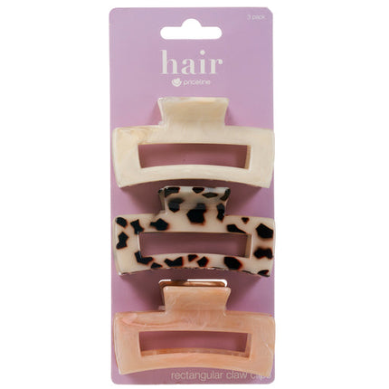 Priceline Medium Claw Clips Mixed Colours 13PCS