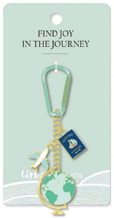 Urban Products Travel with Carabiner Decorative Keyring