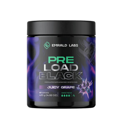 Emrald Labs Pre Load Black Juicy Grape 60 Serves