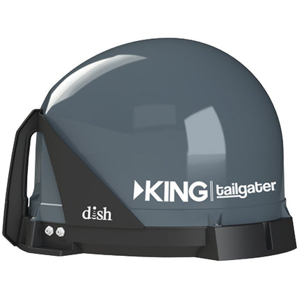 King Tailgater Bundle Portable Satellite TV Antenna And Dish Wally Hd Receiver VQ4550
