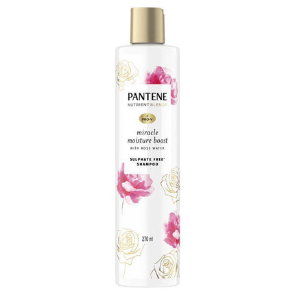 Pantene Pro-V Nutrient Blends Miracle Moisture Boost Shampoo 270ml - Rose Water - OhYouLuckyDuck.com.au
