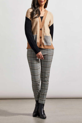 Tribal Pull On Ankle Pants Black