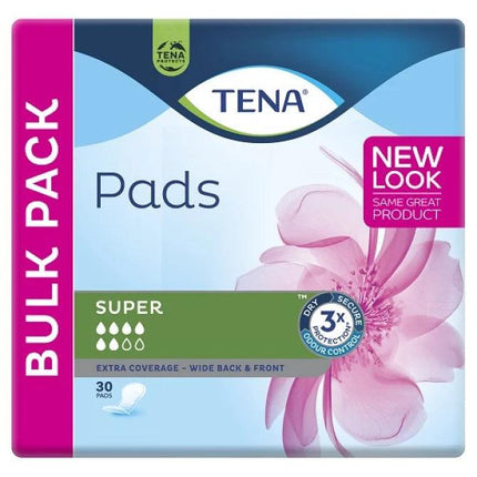 Tena Pads Super 30 Pack - OhYouLuckyDuck.com.au