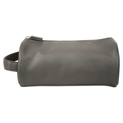 Wicked Sista Men's Deluxe Charcoal Round Wash Bag