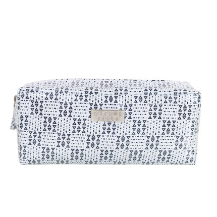 Wicked Sista Geometric Black & White Rectangular Cosmetic Bag