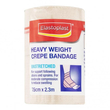 Elastoplast Heavy Weight Crepe Bandage 7.5cm x 2.3m - OhYouLuckyDuck.com.au
