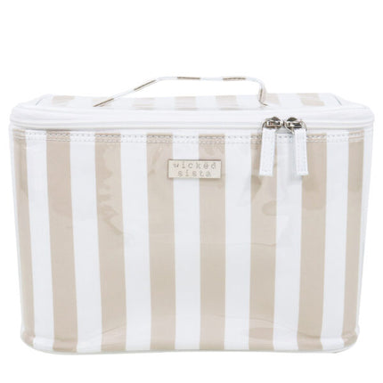 Wicked Sista Bold Stripe Large Beauty Case
