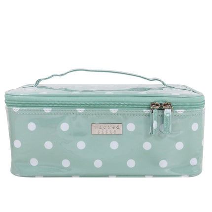 Wicked Sista Sage Polka Medium Beauty Case 28cm X 11.5cm X 18cm