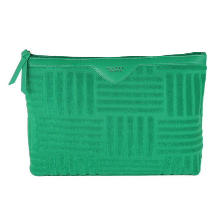 Wicked Sista Terry Tile Extra Large Pouch Jade Green