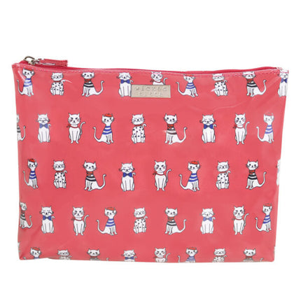Wicked Sista French Cat Red Extra Large Flat Bag